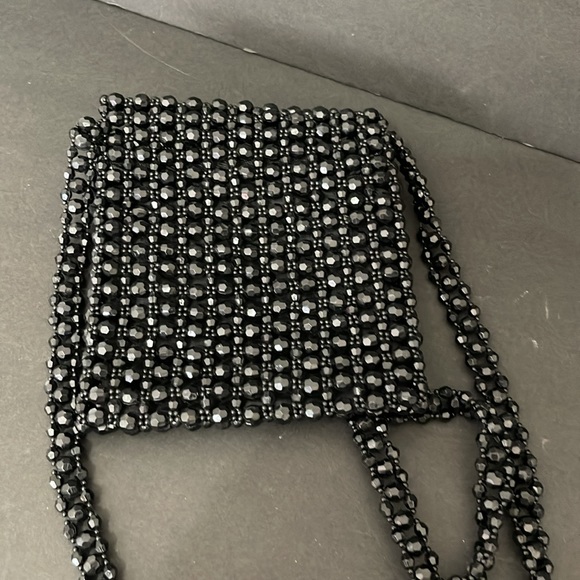 VINTAGE 90’S EXPRESS BLACK BEADED PURSE - Picture 7 of 7